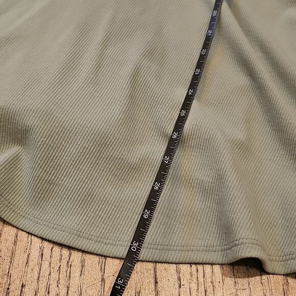 Sage Green Ribbed Mini Dress XS NWT LUSH - Picture 8 of 10